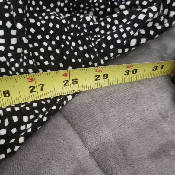 N28 Sexy Plunging Neckline classic black & white Blouson sleeve Reitman's Sz 1X - Picture 9 of 10